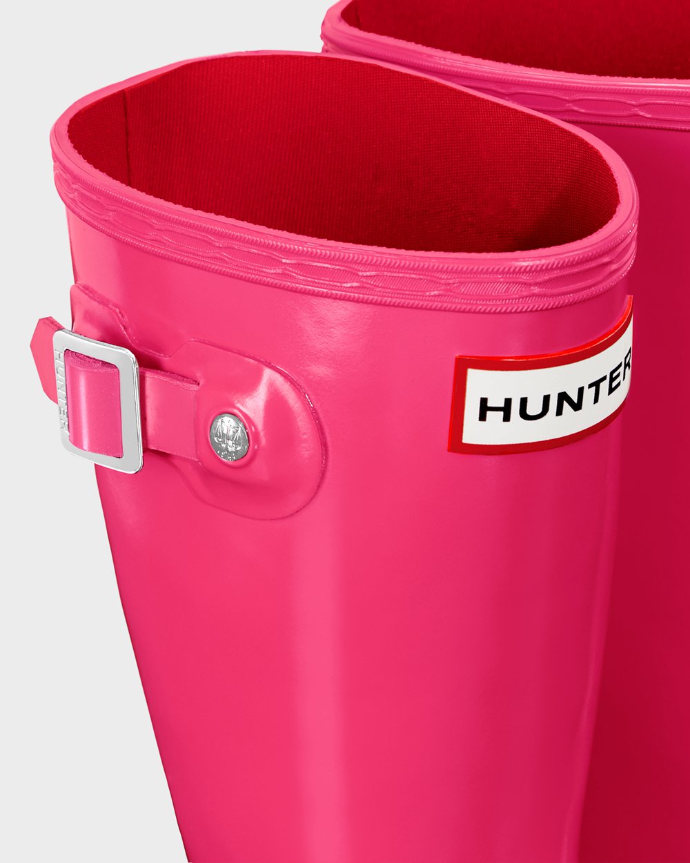 Botas De Agua Original Big Gloss Hunter Niños - Rosas Claro - 103526MGX